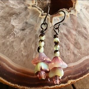 Vintage inspired floral earrings